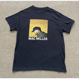 Mac Miller Graphic Tee Black Large Product by Mac Miller Hip Hop Rap
